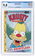 KRUSTY COMICS #1 1995 CGC 9.8 NM/MINT.