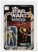 STAR WARS (1978) - SEE-THREEPIO (C-3PO) 12 BACK-A AFA 75+ EX+/NM.