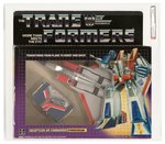 TRANSFORMERS (1984) SERIES 1 JET - STARSCREAM AFA 75 EX+/NM (W/RUBSIGN).