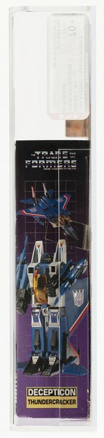 TRANSFORMERS (1984) SERIES 1 JET - THUNDERCRACKER AFA 70+ EX+ (W/RUBSIGN).