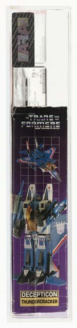 TRANSFORMERS (1984) SERIES 1 JET - THUNDERCRACKER AFA 70+ EX+ (W/RUBSIGN).