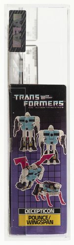 TRANSFORMERS (1987) SERIES 4 CLONES - POUNCE & WINGSPAN AFA 80 Y-NM.