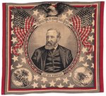 GEN. BEN. HARRISON IMPRESSIVE 1888 PORTRAIT BANDANA.