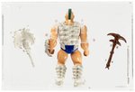 HASBRO TRIBES (1990) - STONE BONES (EVIL SCREAMING SKULL TRIBE) UNPRODUCED ACTION FIGURE HARD COPY PROTOTYPE CAS 80+.