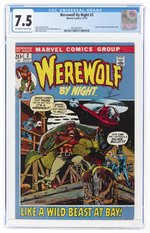 WEREWOLF BY NIGHT #2 NOVEMBER 1972 CGC 7.5 VF-.