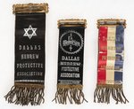 "DALLAS HEBREW PROTECTIVE ASSOCIATION" TEXAS JEWISH RIBBON TRIO.