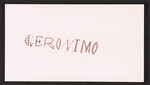 GERONIMO SIGNED CARD.