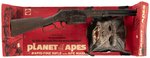 PLANET OF THE APES - RAPID FIRE RIFLE WITH APE MASK BOXED GUN SET.