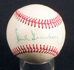 HANK GREENBERG SIGNED BASEBALL.