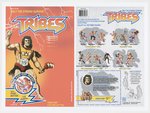 HASBRO'S TRIBES (1990) UNPRODUCED ACTION FIGURE PROTOTYPE CARD ART LOT.