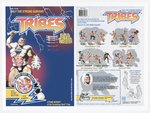 HASBRO'S TRIBES (1990) UNPRODUCED ACTION FIGURE PROTOTYPE CARD ART LOT.