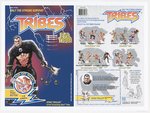 HASBRO'S TRIBES (1990) UNPRODUCED ACTION FIGURE PROTOTYPE CARD ART LOT.