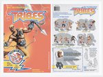 HASBRO'S TRIBES (1990) UNPRODUCED ACTION FIGURE PROTOTYPE CARD ART LOT.