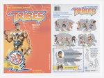 HASBRO'S TRIBES (1990) UNPRODUCED ACTION FIGURE PROTOTYPE CARD ART LOT.