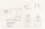 HASBRO'S TRIBES (1990) UNPRODUCED ACTION FIGURE ART & DESIGN ARCHIVES LOT.