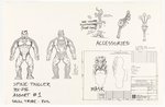 HASBRO'S TRIBES (1990) UNPRODUCED ACTION FIGURE ART & DESIGN ARCHIVES LOT.