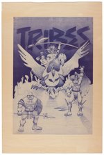 HASBRO'S TRIBES (1990) UNPRODUCED TOYLINE PITCH ART LOT.