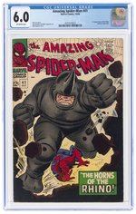 AMAZING SPIDER-MAN #41 OCTOBER 1966 CGC 6.0 FINE (FIRST RHINO).