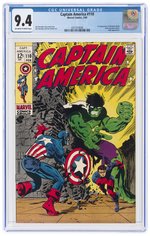 CAPTAIN AMERICA #110 FEBRUARY 1969 CGC 9.4 NM (FIRST MADAME HYDRA).