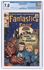 FANTASTIC FOUR #45 DECEMBER 1965 CGC 7.0 FINE/VF (FIRST LOCKJAW & INHUMANS).