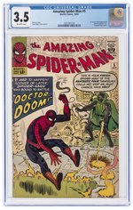 AMAZING SPIDER-MAN #5 OCTOBER 1963 CGC 3.5 VG-.
