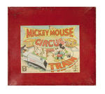 "MICKEY MOUSE CIRCUS TRAIN" BOXED ENGLISH SET BY WELLS O' LONDON.