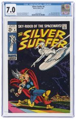 SILVER SURFER #4 FEBRUARY 1969 CGC 7.0 FINE/VF (SILVER SURFER VS. THOR).