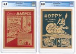 WELL KNOWN COMICS #NN 1944 CGC-GRADED PAIR (CAPTAIN MARVEL & HOPPY THE MARVEL BUNNY).