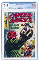 CAPTAIN AMERICA #115 JULY 1969 CGC 9.6 NM+.