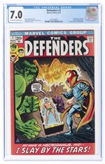 DEFENDERS #1 AUGUST 1972 CGC 7.0 FINE/VF.