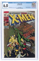 X-MEN #60 SEPTEMBER 1969 CGC 6.0 FINE (FIRST SAURON).