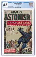 TALES TO ASTONISH #37 NOVEMBER 1962 CGC 4.5 VG+.