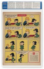 FOUR COLOR #878 FEBRUARY 1958 CGC 8.0 VF (PEANUTS) CGC CASE SIGNED BY JEAN SCHULZ.