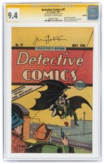 DETECTIVE COMICS #27 (REPRINT) 1984 CGC 9.4 NM SIGNATURE SERIES.