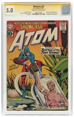 SHOWCASE #34 SEPTEMBER-OCTOBER 1961 CGC 5.0 VG/FINE SIGNATURE SERIES (FIRST SILVER AGE ATOM).