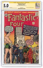 FANTASTIC FOUR #9 DECEMBER 1962 CGC 5.0 VG/FINE SIGNATURE SERIES.