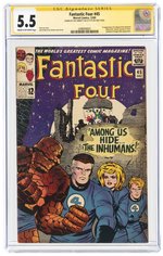 FANTASTIC FOUR #45 DECEMBER 1965 CGC 5.5 FINE- SIGNATURE SERIES (FIRST LOCKJAW & INHUMANS).