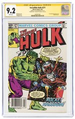 INCREDIBLE HULK #271 MAY 1982 CGC 9.2 NM- SIGNATURE SERIES (DOUBLE COVER, FIRST ROCKET RACCOON).