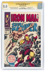 IRON MAN AND SUB-MARINER #1 APRIL 1968 CGC 8.0 VF SIGNATURE SERIES.