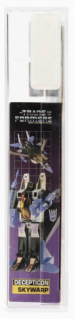 TRANSFORMERS (1983) SERIES 1 JET - SKYWARP AFA 80 NM (W/RUBSIGN/DARK GRAY BORDER).