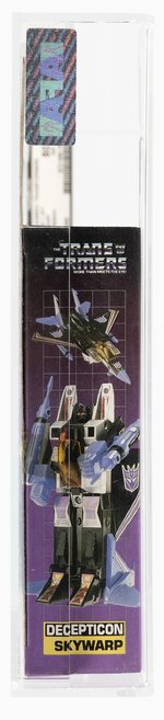 TRANSFORMERS (1983) SERIES 1 JET - SKYWARP AFA 80 NM (W/RUBSIGN/DARK GRAY BORDER).