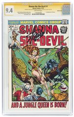 SHANNA THE SHE-DEVIL #1 DECEMBER 1972 CGC 9.4 NM SIGNATURE SERIES (DOUBLE COVER, FIRST SHANNA THE SHE-DEVIL).