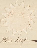 JOHN JAY DOCUMENT SIGNED AS GOVERNOR OF NEW YORK 1795.