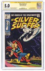 SILVER SURFER #4 FEBRUARY 1969 CGC 5.0 VG/FINE SIGNATURE SERIES (SILVER SURFER VS. THOR).