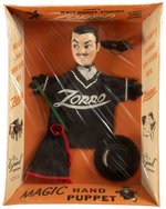 "WALT DISNEY STUDIOS - ZORRO MAGIC HAND PUPPET" BOXED GUND PUPPET.