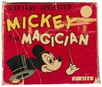 "MICKEY THE MAGICIAN" BOXED LINE MAR BATTERY-OPERATED TOY.