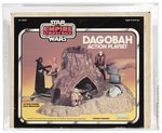 STAR WARS: THE EMPIRE STRIKES BACK (1981) - DAGOBAH ACTION PLAYSET AFA 80 NM (BLACK & WHITE LOGO ON SIDE).