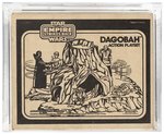 STAR WARS: THE EMPIRE STRIKES BACK (1981) - DAGOBAH ACTION PLAYSET AFA 80 NM (BLACK & WHITE LOGO ON SIDE).