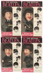 THE BEATLES BOXED HIGH GRADE REMCO DOLL SET & RETAILER'S SHEET.