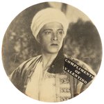 POCKET MIRROR "COMPLIMENTS OF VALENTINO" IN 1926 COSTUME FROM HIS LAST FILM SON OF THE SHEIK.